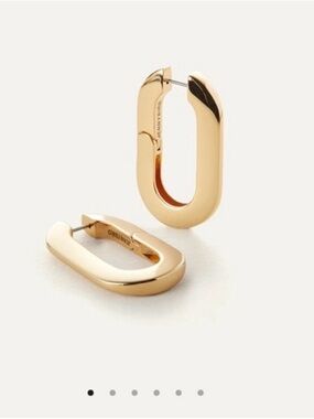 Jenny Bird Gold Oval Mega Hoop Earrings | Modern Sculptural Hoops